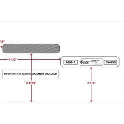 ComplyRight Self Seal Security Tinted Double-Window Tax Envelopes, 5 5/8