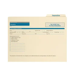 ComplyRight Separation Records Organizer, Pack of 25 (A0313)