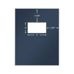 ComplyRight Single-Window Tax Presentation Folder, Navy Blue, 50/Pack (PNW22)