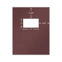 ComplyRight Single-Window Tax Presentation Folder, Burgundy, 50/Pack (PBW24)