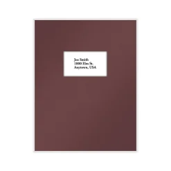 ComplyRight Single-Window Tax Presentation Folder, Burgundy, 50/Pack (PBW24)