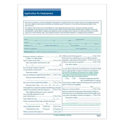 ComplyRight™ 50-State Job Application (Long Form), Pack of 50 (A0019)