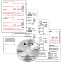 ComplyRight TaxRight 2024 1099-MISC Tax Form Tax Forms, Envelopes, TipSheet & Software, 4-Part, 10/Pack (SC6103ES10)
