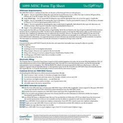 ComplyRight TaxRight 2024 1099-MISC Tax Form Tax Forms, Envelopes, TipSheet & Software, 4-Part, 50/Pack (SC6103ES)