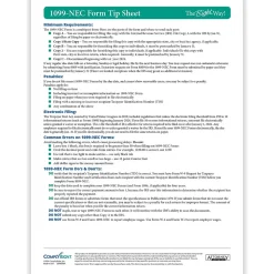 ComplyRight TaxRight 2024 1099-NEC Tax Form Tax Forms, Envelopes, TipSheet & Software, 4-Part, 25/Pack (NECSC6103ES25)
