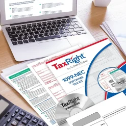 ComplyRight TaxRight 2024 1099-NEC Tax Form Tax Forms, Envelopes, TipSheet & Software, 4-Part, 25/Pack (NECSC6103ES25)