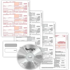 ComplyRight TaxRight 2024 1099-NEC Tax Form Tax Forms, Envelopes, TipSheet & Software, 4-Part, 50/Pack (NECSC6103ES)
