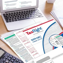 ComplyRight TaxRight 2024 1099-NEC Tax Form Tax Forms, Envelopes & TipSheet, 4-Part, 15/Pack (NECSC6103E15)