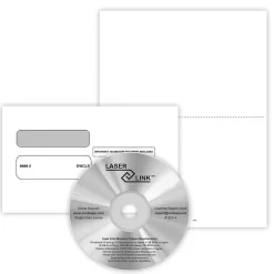 ComplyRight W-2 Recipient Copy Only Tax Form, Envelopes & LaserLink Software, Blank, 2-Up, 50/Pack (5207ES)