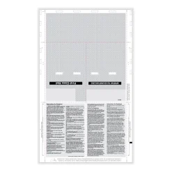 ComplyRight W-2 Tax Form. Pressure Seal, 4-Up, Box Format, Copies B,C,2,2, EZ-Fold Duplex, 14", 500/Pack (PS1280Z)