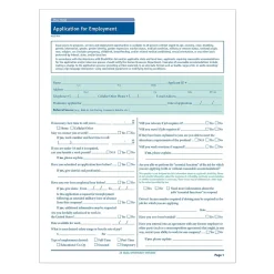 ComplyRightâ„¢ Wyoming Job Application, Pack of 50 (A2179WY)
