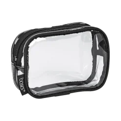 Conair PVC Toiletry Bag, Clear/Black (A004288HA)