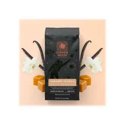 Copper Moon Caramel Vanilla Ground Coffee, Medium Roast, 12 oz. (205339)