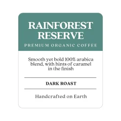 Copper Moon Rainforest Reserve Organic Caramel Ground Coffee, Dark Roast, 12 oz. (205345 - BAG)