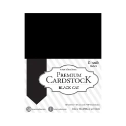 Core'dinations Premium Cardstock Sheet, Black Cat, 50/Pack (377689)