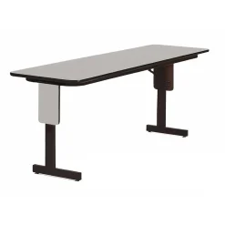 Correll 60" Metal & Laminate Panel Leg Folding Table, Gray Granite (SP2460PX-15)
