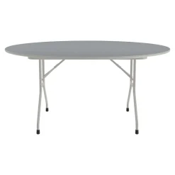 Correll Folding Table, 62" Dia., Gray (CF60TF-15)