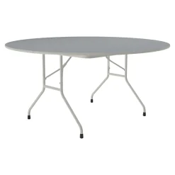 Correll Folding Table, 62" Dia., Gray (CF60TF-15)