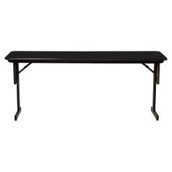 Correll Folding Table, 96" x 18", Black Granite/Black (SP1896TF-07)