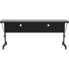 Correll Folding Table, 60" x 24", Black/Gray Granite (FT2460TF-15)