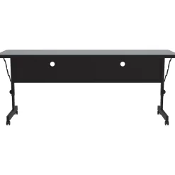 Correll Folding Table, 60" x 24", Black/Gray Granite (FT2460TF-15)