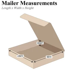Corrugated Mailers, 5" x 5" x 2", Kraft, 50/Bundle (M552K)