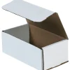 Corrugated Mailers, 15" x 7" x 5", White, 50/Bundle (M1575)