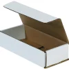 Corrugated Mailers, 10" x 5" x 2", White, 50/Bundle (M1052)