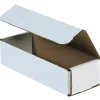 Corrugated Mailers, 8" x 2" x 2", White, 50/Bundle (M822)