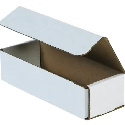 Corrugated Mailers, 8" x 2" x 2", White, 50/Bundle (M822)