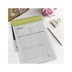 Cosco Artistic 2-Part Carbonless Invoices, 8.5