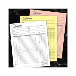 Cosco Artistic 3-Part Carbonless Invoices, 8.5" x 11", 50 Sets/Book (074004)