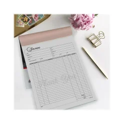 Cosco Artistic 3-Part Carbonless Invoices, 8.5