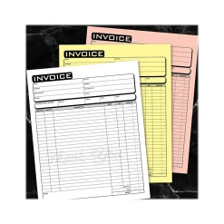 Cosco Business 3-Part Carbonless Invoices, 8.5" x 11", 50 Sets/Book (074006)