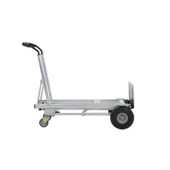 Cosco 4-in-1 Folding Series Convertible Hand Truck, 1000 lb. Capacity, Silver/Black (12323ASB1E)