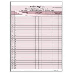 Cosco Patient Confidential Sign-In Forms, 3-Part, 125 Forms/Pack (074041)