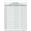 Cosco Privacy Sign-In Sheets, 3-Part, 125 Forms/Pack (074040)
