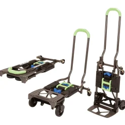 Cosco Shifter Convertible Hand Truck, 300 lb. Capacity, Black/Green (12222PBG1E)