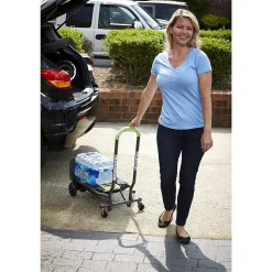 Cosco Shifter Convertible Hand Truck, 300 lb. Capacity, Black/Green (12222PBG1E)