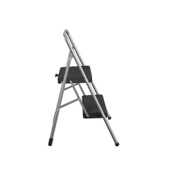 Cosco 2-Step Folding Steel Step Stool, 200 lb Capacity, 28.13