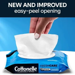 Cottonelle Flushable Wet Wipes, 42 Wipes/Pack, 2 Pack (35970)