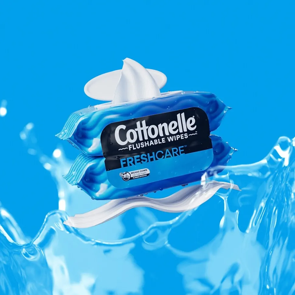 Cottonelle Flushable Wet Wipes, 42 Wipes/Pack, 2 Pack (35970)