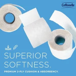 Cottonelle Professional Recycled Toilet Paper, 2-ply, White, 451 Sheets/Roll, 20 Rolls/Case (13135)