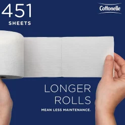 Cottonelle Professional Recycled Toilet Paper, 2-ply, White, 451 Sheets/Roll, 20 Rolls/Case (13135)