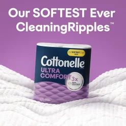 Cottonelle Ultra ComfortCare 2-Ply Standard Toilet Paper, White, 268 Sheets/Roll, 6 Mega Rolls/Pack (48611)