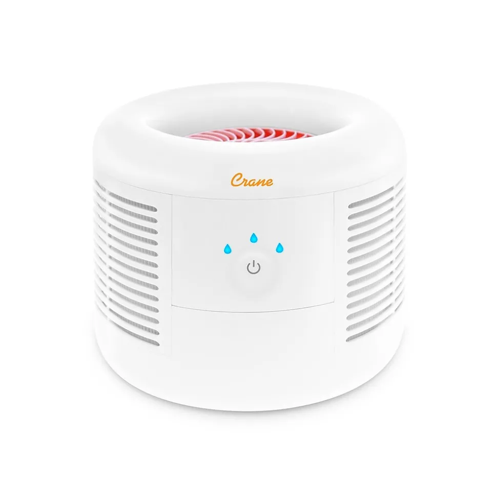 Crane HEPA Tabletop Air Purifier, 3-Speed, White (EE-7002AIR)