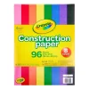 Crayola 12" x 9" Construction Paper, Assorted Colors, 96 Sheets/Pack (993000)