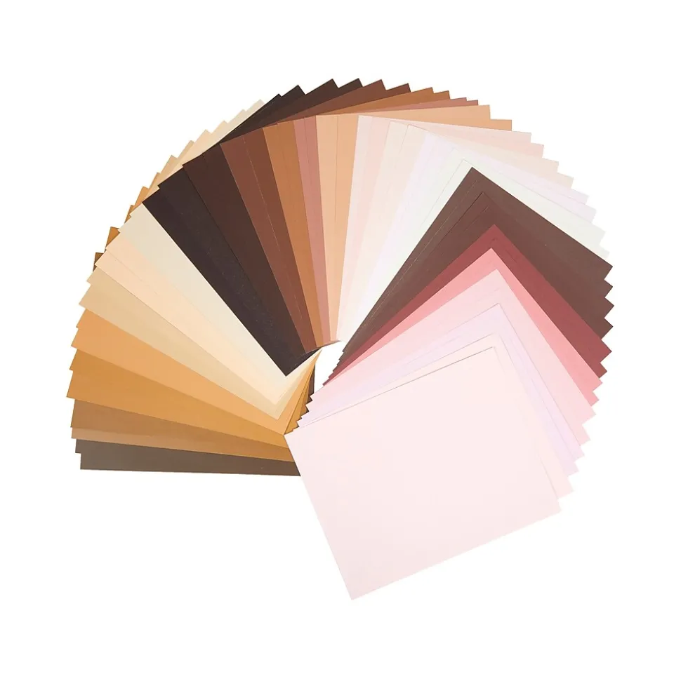 Crayola Colors of the World 8.5" x 11" Construction Paper, Assorted Colors, 48 Sheets/Pack (99-0091)