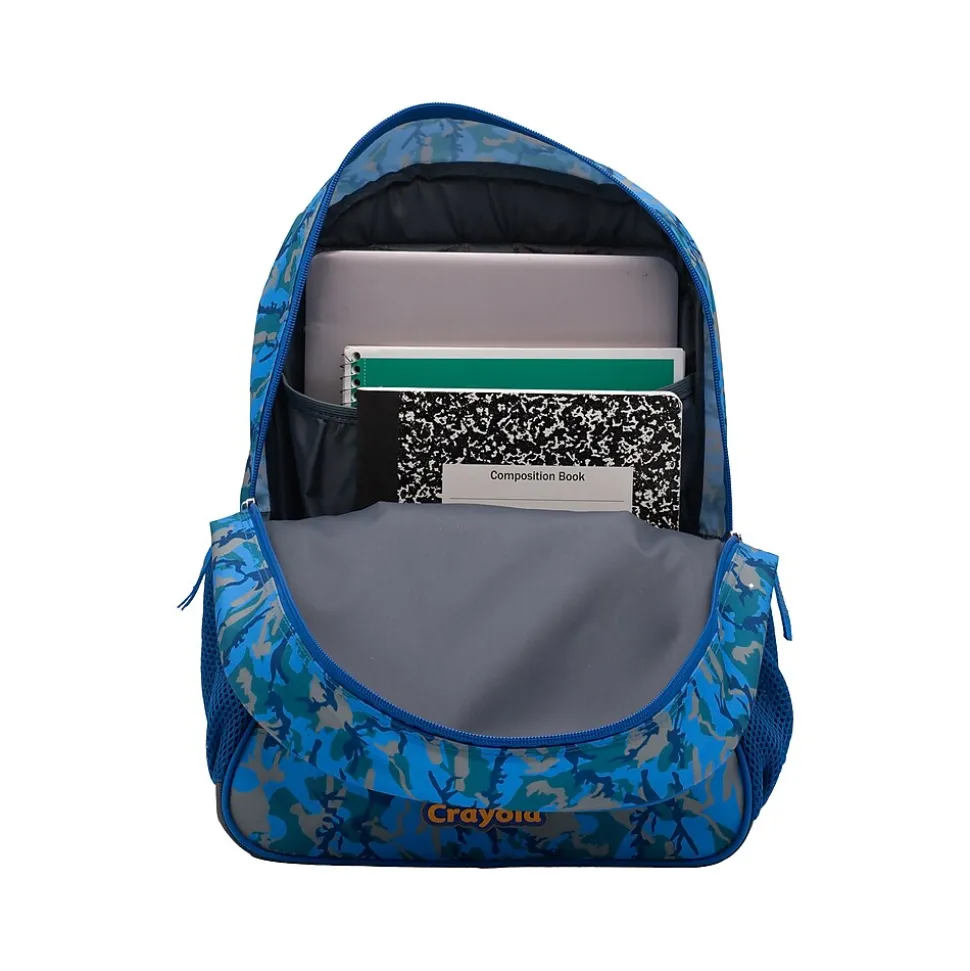 Crayola Color-Your-Own Oceanfront Backpack, Blue/Black (B23CL56806-ST)