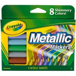 Crayola® Metallic Markers, Pack of 8 (BIN588628)